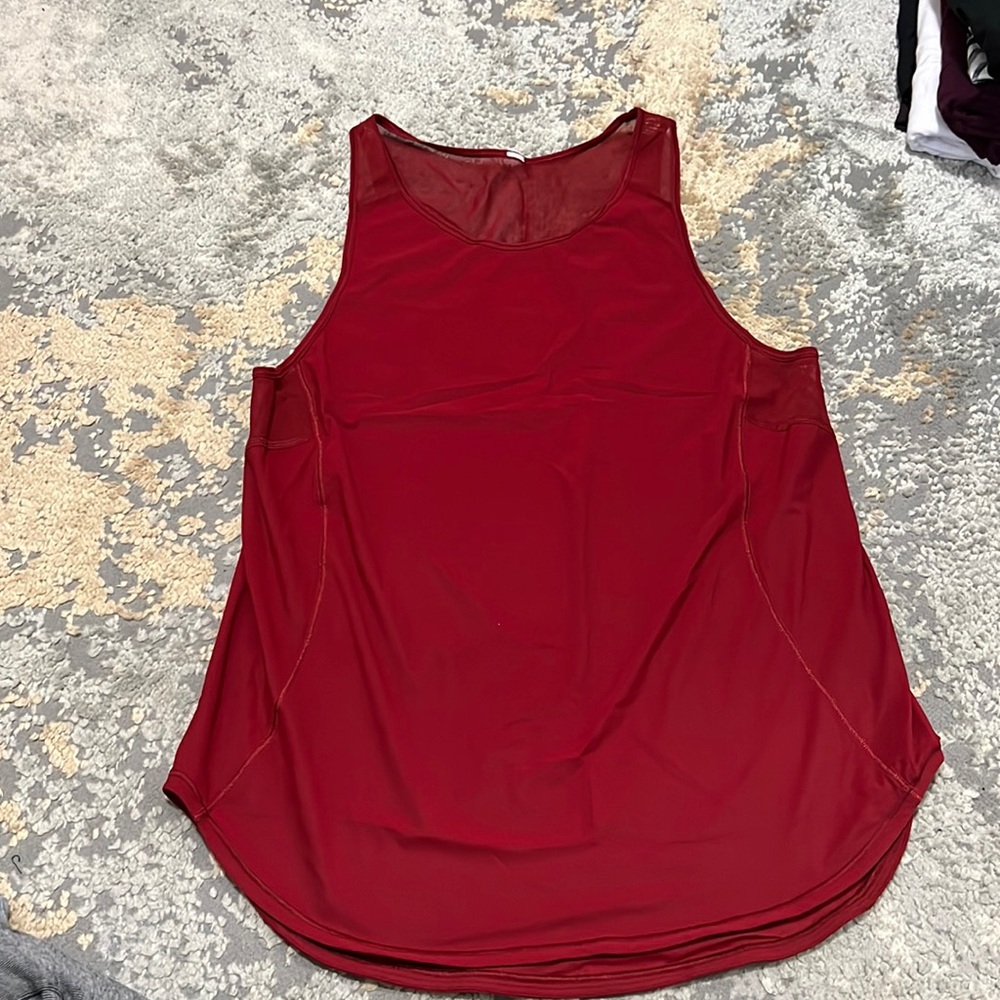 Red lululemon tank